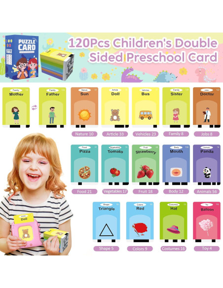 Tarjetas Flash Hablantes Kuovei 120 Palabras Educativas Tarjetas Flash Hablantes Kuovei 120 Palabras Educativas