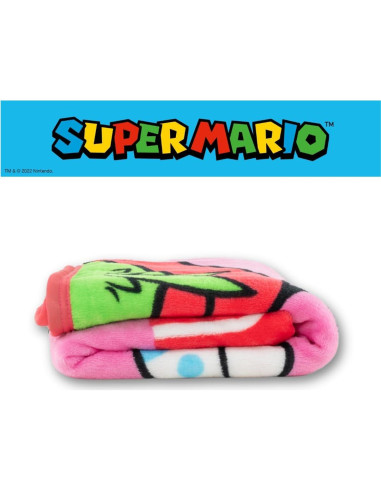 Manta Suave de Peluche Franco Princesa Peach 116x152 cm