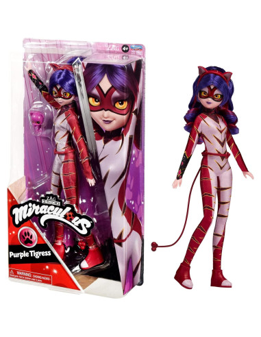 Muñeca Tigresa Púrpura 26cm Bandai con Accesorios