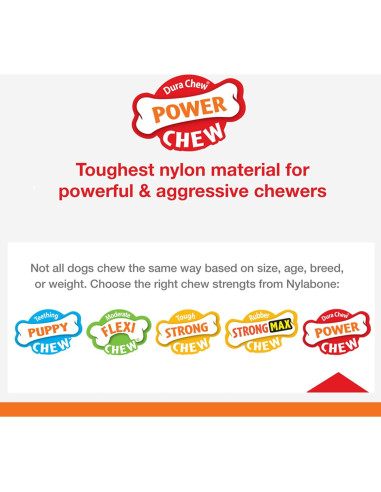 Juguete de Masticar Doble Nylabone Power para Perros X-Large