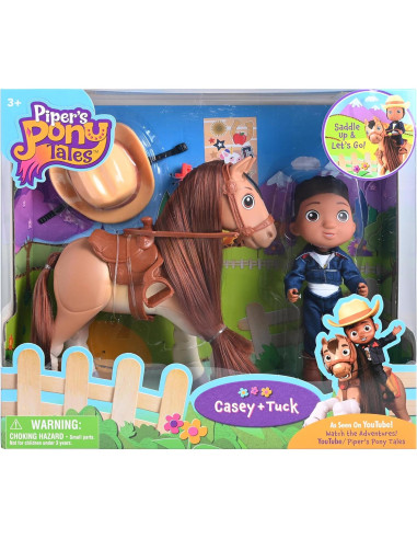 Conjunto Muñeca y Pony Breyer Casey y Tuck 15 cm