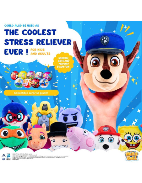 Paw Patrol Plush Expandible Coleccionable 4 Sorpresas Paw Patrol Plush Expandible Coleccionable 4 Sorpresas