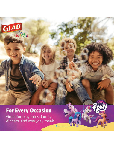 Vasos de Papel Glad My Little Pony 200 Ct 9 oz Unicornio