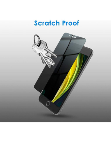 Protector de Pantalla Privado JETech para iPhone SE 3/2, 8, 7 - Vidrio Templado 2-Pack