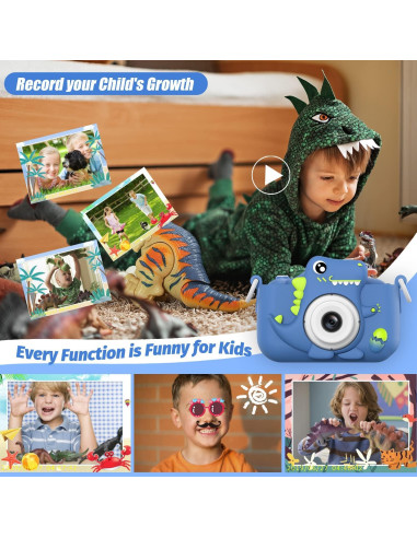Cámara Digital para Niños HOOMOON Dinosaurio 1080P