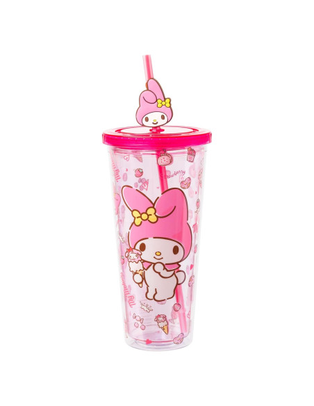 Taza Fría Plástica 710 ml Silver Buffalo My Melody Fresa Taza Fría Plástica 710 ml Silver Buffalo My Melody Fresa