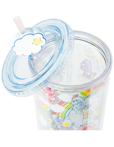 Taza Fría Silver Buffalo Care Bears 710 ml con Pajilla