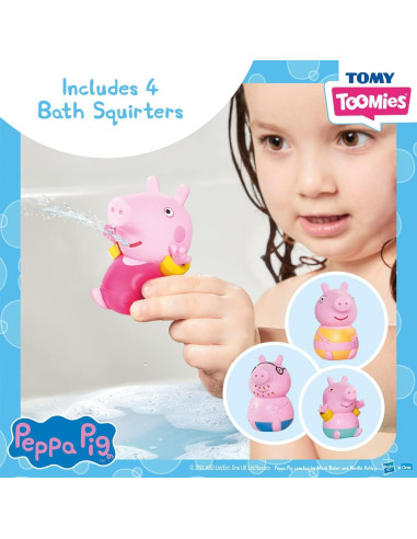 Set de Baño Peppa Pig Tomy Toomies con Flotador Unicornio