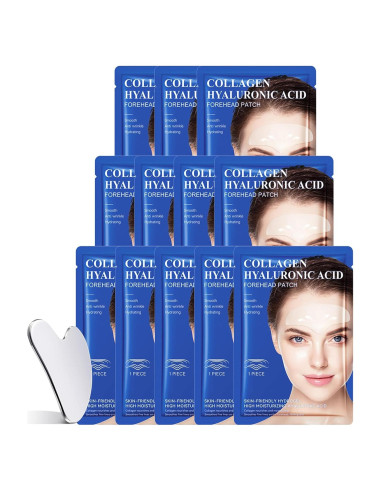 Parche Facial Antiarrugas Rosardene 12PCS con Gua Sha