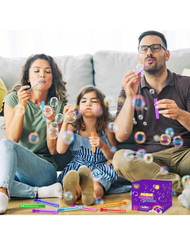 Mini Varitas de Burbujas Leetous 80 Piezas para Niños