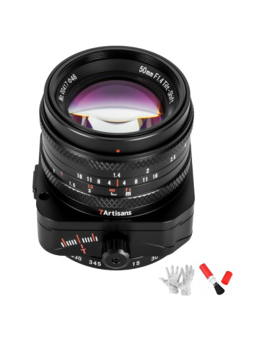 Lente 7artisans 50mm F1.4 Tilt Shift para Fujifilm X-Mount