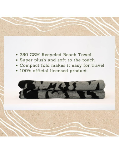 Toalla de Playa Batman Franco 147x71 cm 100% Reciclada