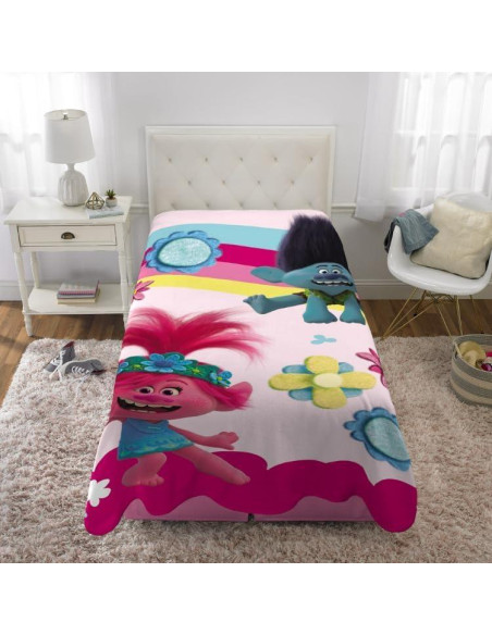 Manta Franco Trolls 2 Micro Raschel 157x229 cm Rosa Manta Franco Trolls 2 Micro Raschel 157x229 cm Rosa