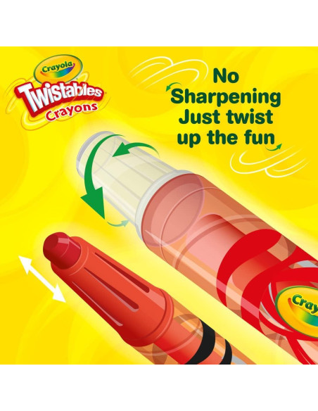 Crayola Crayones Twistables 24ct Multicolor para Niños Crayola Crayones Twistables 24ct Multicolor para Niños