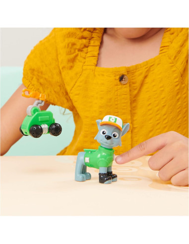 Figura de Acción Rocky PAW Patrol con Dron y Pod de Mando