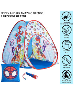 Carpa Plegable Spidey y Sus Amigos + Almohada y Linterna 2