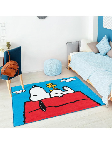 Alfombra Infantil Gertmenian Snoopy 101x163 cm Antideslizante