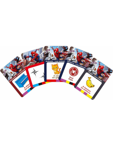 Lector de Tarjetas Interactivas Lexibook Spider-Man Bilingüe