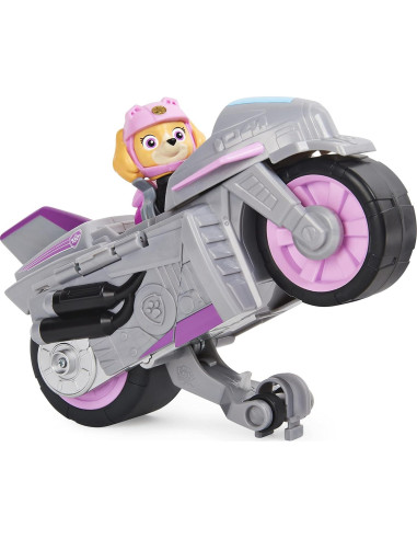 Motocicleta Deluxe Skye Paw Patrol con figura y wheelie