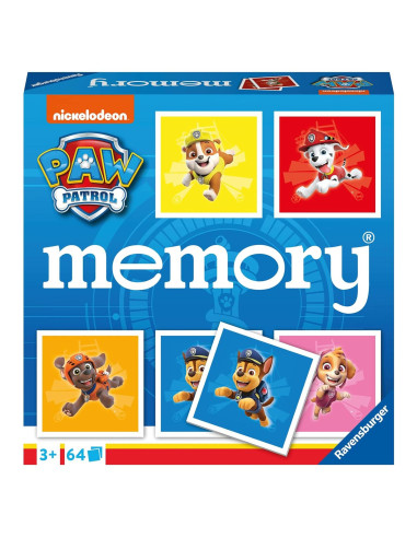 Juego de Memoria Paw Patrol Ravensburger - 64 Tarjetas