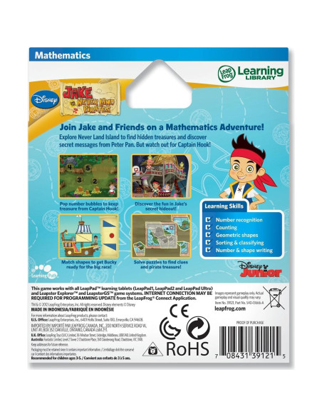 Juego de Aprendizaje LeapFrog Jake Piratas 3-5 años Juego de Aprendizaje LeapFrog Jake Piratas 3-5 años