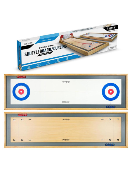 GoSports Mesa 2 en 1 Shuffleboard y Curling 113 cm GoSports Mesa 2 en 1 Shuffleboard y Curling 113 cm