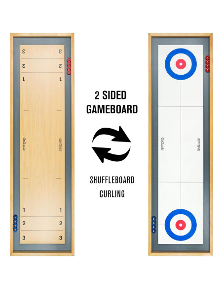 GoSports Mesa 2 en 1 Shuffleboard y Curling 113 cm GoSports Mesa 2 en 1 Shuffleboard y Curling 113 cm