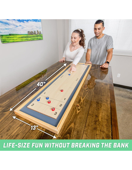 GoSports Mesa 2 en 1 Shuffleboard y Curling 113 cm GoSports Mesa 2 en 1 Shuffleboard y Curling 113 cm