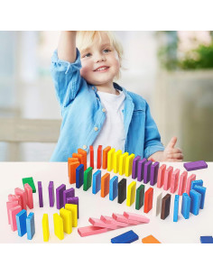 Juego de Dominó de Madera BigOtters 360 Piezas Educativo 2