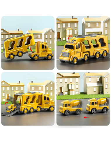 Camión de Construcción 5 en 1 Suxing Toy para Niños 2-4 Años