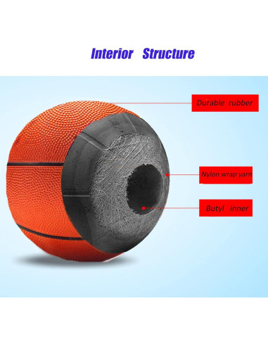 Balón de Baloncesto SPDTECH Tamaño 3 para Niños 1-6 Años