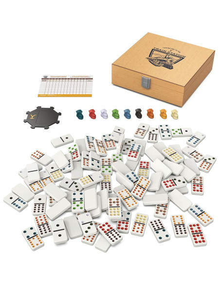 Dominó Mexicano Spin Master Yellowstone en Estuche de Madera Dominó Mexicano Spin Master Yellowstone en Estuche de Madera