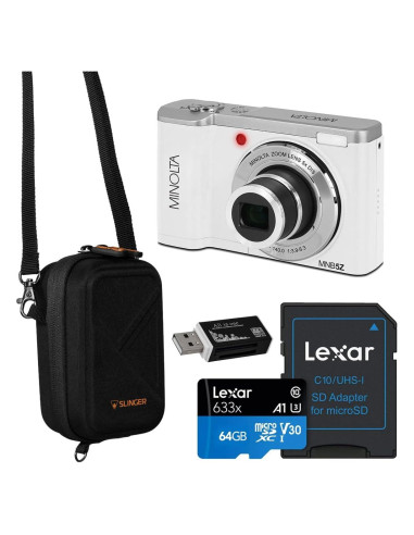 Cámara Digital Minolta MNB5Z 56MP 5K Ultra HD + Funda + 64GB