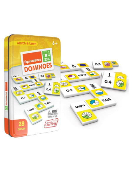 Dominó de Equivalencias Junior Learning JL487, 28 Piezas Dominó de Equivalencias Junior Learning JL487, 28 Piezas