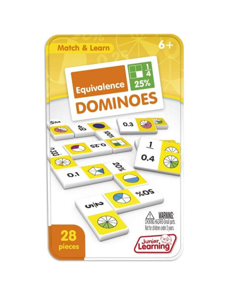 Dominó de Equivalencias Junior Learning JL487, 28 Piezas Dominó de Equivalencias Junior Learning JL487, 28 Piezas