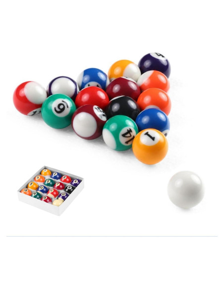 Conjunto de 16 Bolas de Billar Mini KHIOPNT 2.5cm Conjunto de 16 Bolas de Billar Mini KHIOPNT 2.5cm