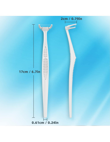 Kit de Hilo Dental Clean VINSULLA con 1 Mango y 60 Cabezas Menta