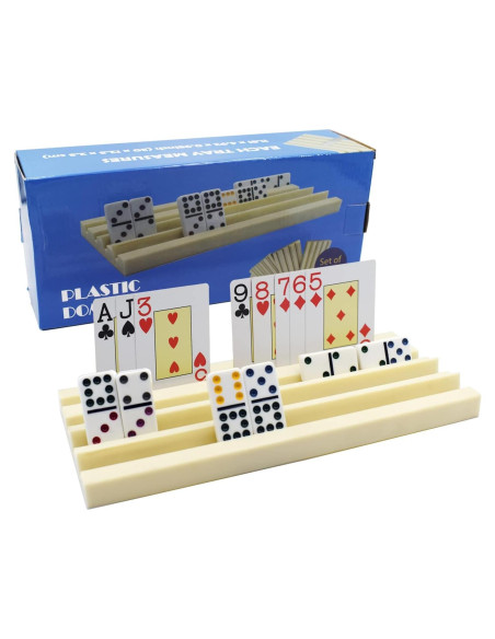 Soportes de Plástico Yuanhe para Dominó - Set de 4 Soportes de Plástico Yuanhe para Dominó - Set de 4