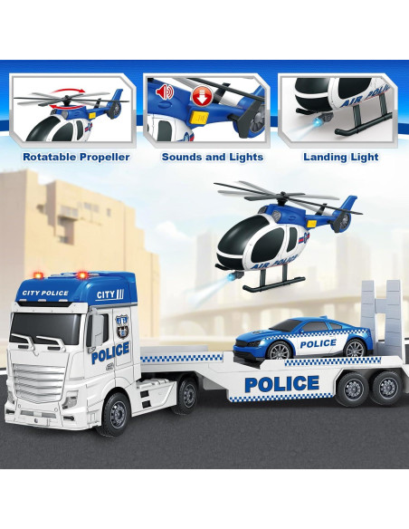 Camión de Policía BSTOYDER 63.5 cm con Luces y Sonidos Camión de Policía BSTOYDER 63.5 cm con Luces y Sonidos