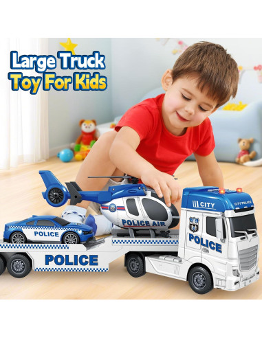 Camión de Policía BSTOYDER 63.5 cm con Luces y Sonidos