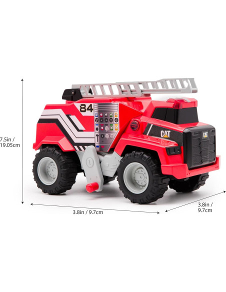 Camión de Bomberos CAT Power Haulers 29 cm, Luces y Sonidos Camión de Bomberos CAT Power Haulers 29 cm, Luces y Sonidos