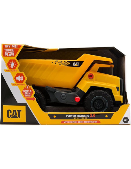 Camión Volquete CAT Power Haulers 2.0 con Luces y Sonidos Camión Volquete CAT Power Haulers 2.0 con Luces y Sonidos