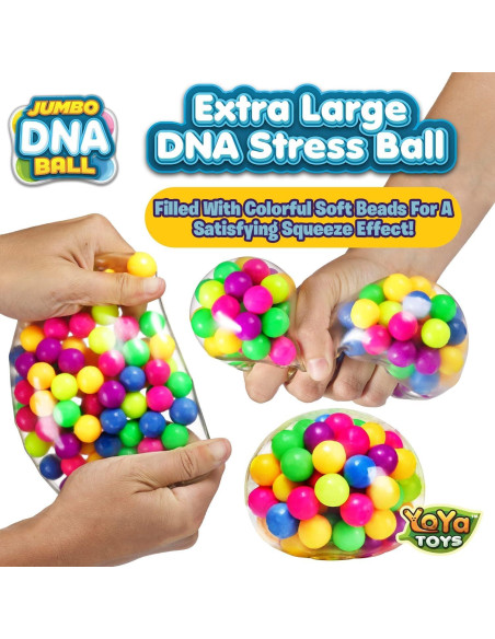 Bola de ADN YoYa Toys Jumbo Antiestrés Colorida 10.31 cm Bola de ADN YoYa Toys Jumbo Antiestrés Colorida 10.31 cm
