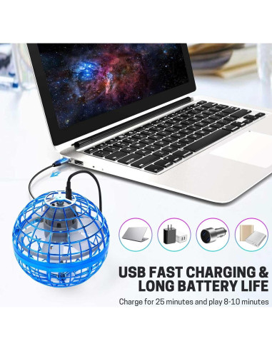 Bola Voladora Flotante Flying Lan Azul 8.36 cm Juguete