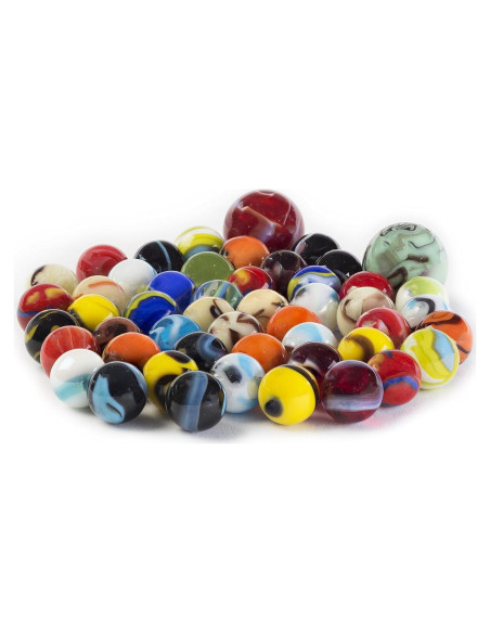 Juego de canicas 50 piezas Ader Products - Vidrio colorido Juego de canicas 50 piezas Ader Products - Vidrio colorido