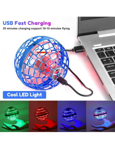 Bola Voladora WHATOOK TSM004-B con Luces LED Azul
