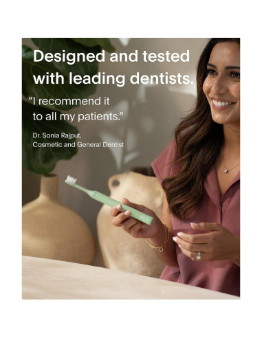 Cepillo de Dientes Eléctrico SURI con Estuche UV - Verde