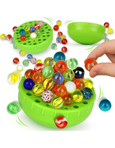 Juego de Equilibrio WobbleBall Funwares - 50 Canicas de Vidrio