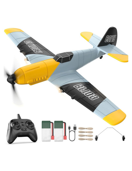 DEERC Avión RC BF-109 2.4GHz con Giroscopio y 2 Baterías DEERC Avión RC BF-109 2.4GHz con Giroscopio y 2 Baterías