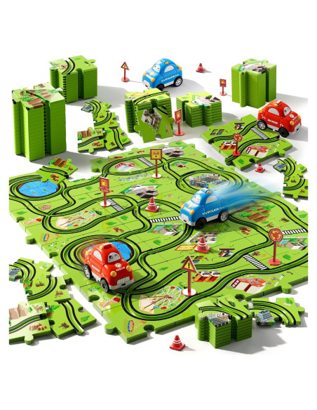 Juego de Puzle de Pista de Carreras Beby Buty 48 Piezas Juego de Puzle de Pista de Carreras Beby Buty 48 Piezas